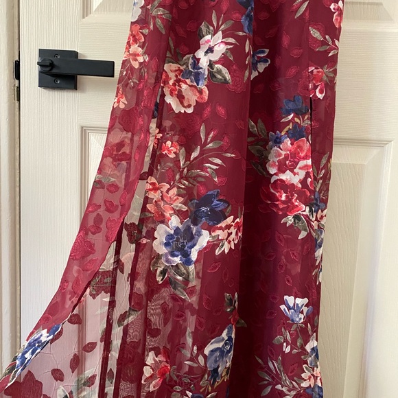 Garage Maxi dress in Dark Red - Picture 6 of 11